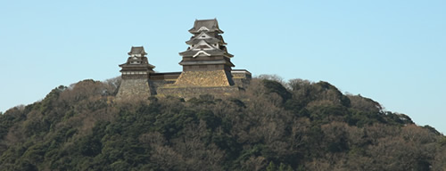 米子城の合成写真1